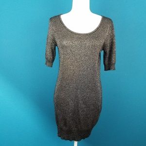 🆕️🌠 🎬 PAUL & JOE SISTER Silver Metallic Bow Dress // (NWOT)